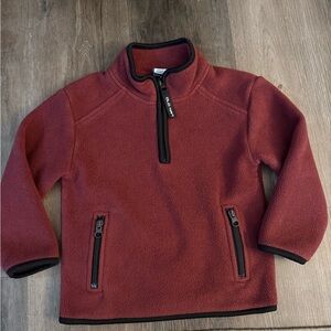 Old Navy Kids Burgundy Fleece Half-Zip Pullover